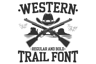 Western Trail Font Duo – Cowboy Rodeo & Wild West Typeface aesthetic font bold cowboy font country font cowboy design cowboy font cricut font farmhouse font rodeo alphabet rodeo branding rodeo font rustic font silhouette font sublimation font t shirt font vintage font western font western typography wild west font