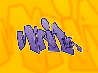 Maria Flor digitalart grafff graffiti graffiti art graffiti digital illustration letters vector