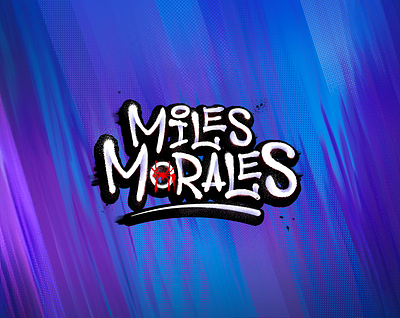 Miles Morales branding graphic design illustration lettering logo miles morales paint spiderman spiderverse typography