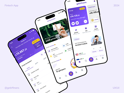 Getirfinans App account app design bank banking campaign dashboard finance fintech getir getirfinans money servicebanking transfer ui ux