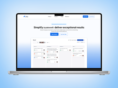 Jira SaaS Alternative Design Concept animation branding clean dailyui dailyui3 design designinspiration dribbble interface minimalism mockup saas supply ui uisupply website