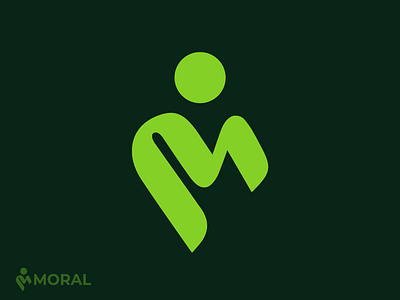 Moral Logo design - M Letter 3d a b c d e f g h i j k l m n o p abstract logo branding branding identity design honesty icon logo logo designer logo maker m letter man moral old age home professional logo symbol ui visual mark