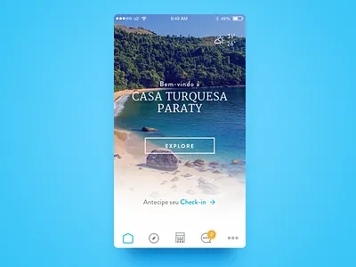 Casa Turquesa Paraty app design ios mobile ux visual