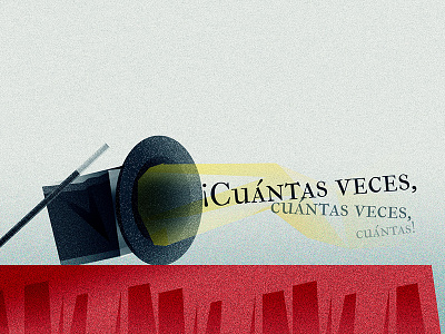 Magic! - Illustration editorial illustration hat illustration magic red spanish text texture