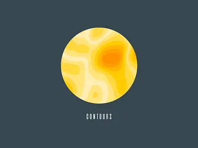 Contours contours topography