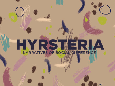 HYRSTERIA BANNER art director branding design self published typography zine