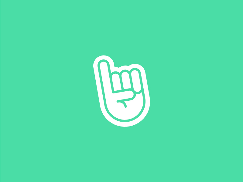 Fanbit Concepts brand identity branding cute fan fanbit foam finger icon illustration logo type