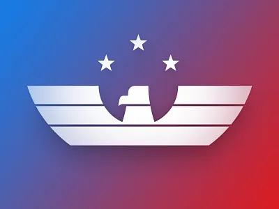 America eagle gradient logo