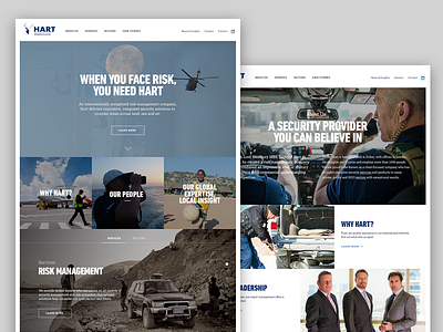 Security site design corporate maritime security security ux website