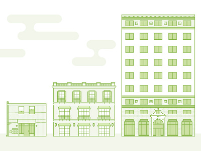 Humble Beginnings agency architecture illustration indianapolis studio