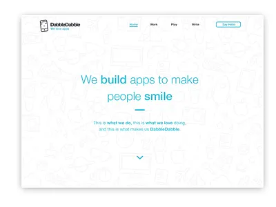 DabbleDabble apps icons one page love web