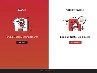 Landing page for Roomeo avatars booking illustrations landing page roomeo splash vectors