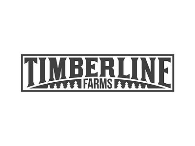 Timberline Buckle badge belt buckle black white country custom type farm identity logo simple typography