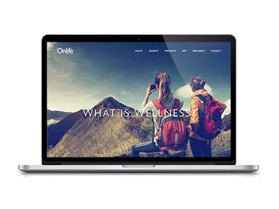 Wellness Toolbox Site design gif healthcare parallax web website