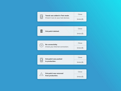in-app notifications ui