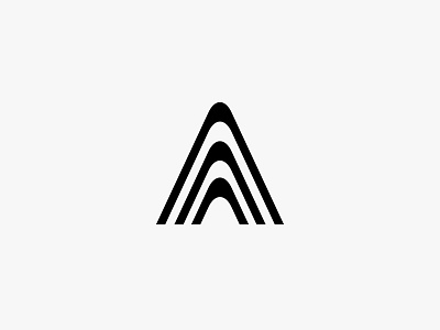 Uppercase A a form letter logo logomark type