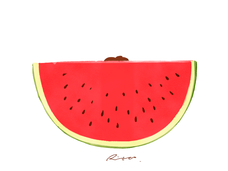 I Am Eating Watermelon