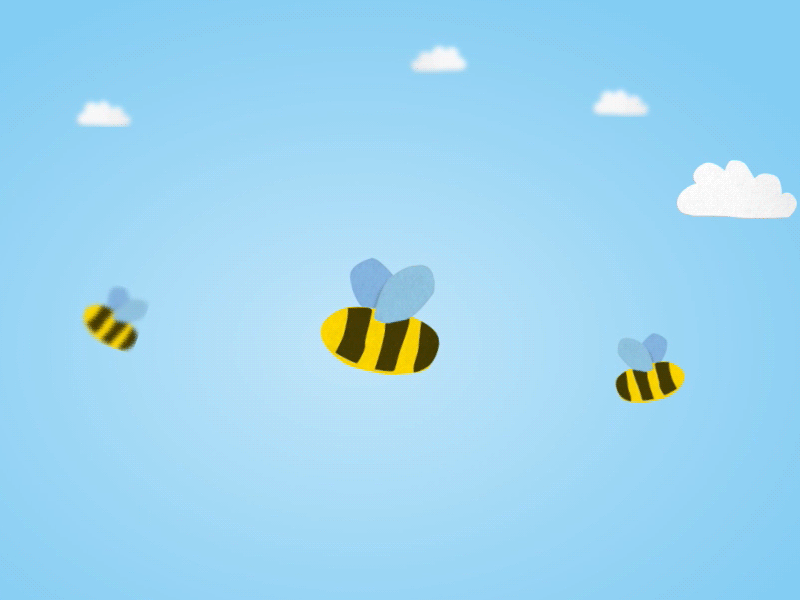 Bees animation bees css