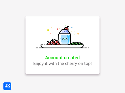 Daily UI #011 - Flash message confirm icon illustration success ui