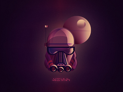 Dark Trooper clone colors dark death star gradient space star wars trooper vector