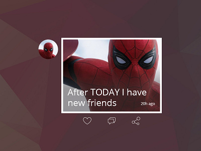 Status Update 081 dailyui post shot status ui update