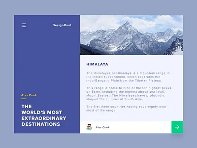 Blog app blog content minimal slider travel vacation web web app popup