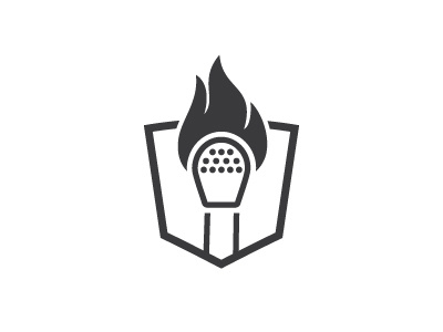 Match icon badge black branding crest design emblem fire logo match modern