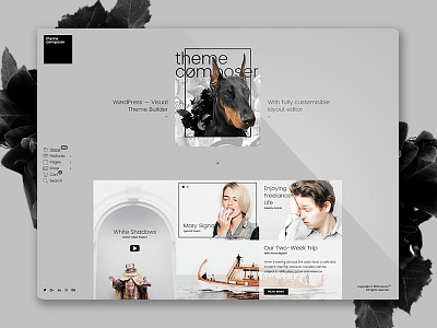 Theme Composer - Theme Builder composer design designer header menu modern navigation slider theme ui ux web