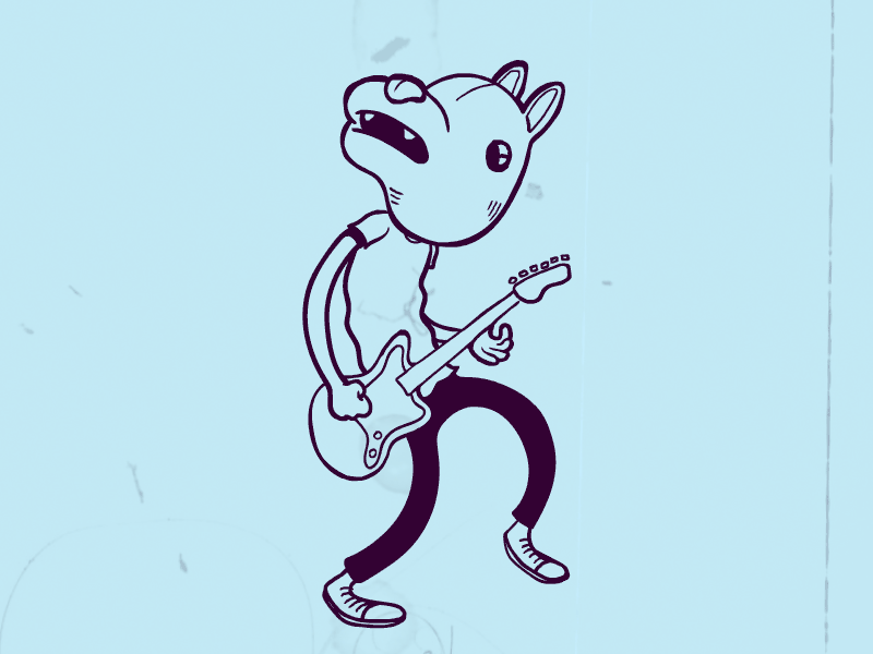 Animal Guitar adobe animate cc animal animation cell animation guitar steamboat