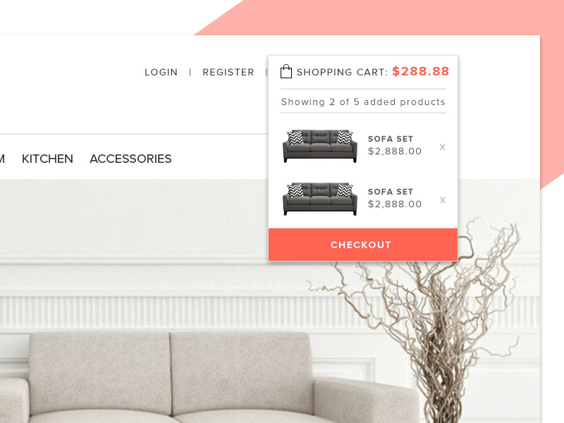 Example of Shopping cart
