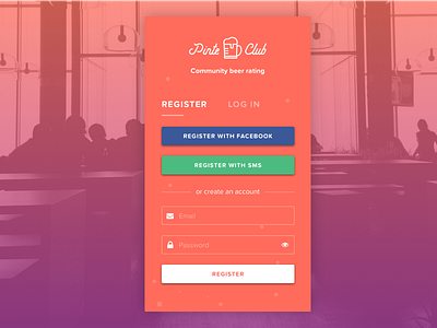 Daily UI #001 | Sign Up app beer dailyui mobile register sign up