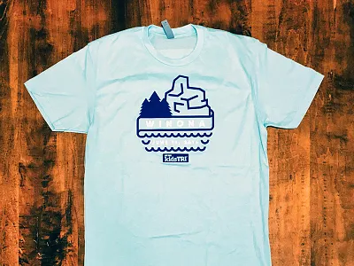 Kid's Triathlon Tee design illustration kids life time minnesota triathlon winona