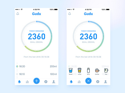 Drink Water app drink ios ui water