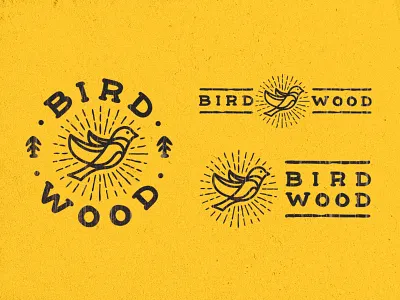 BirdWood bird craft furniture line logo logotype manufacture typemate wood