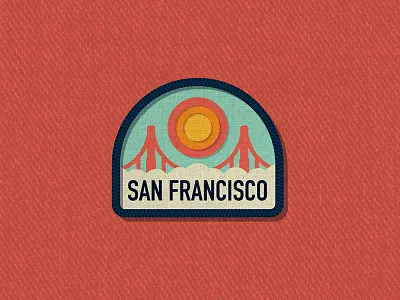 Outside Lands Patch: San Francisco badge branding city dan kuhlken dkng logo nathan goldman outside lands patch san francisco vector