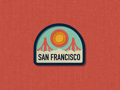 Outside Lands Patch: San Francisco badge branding city dan kuhlken dkng logo nathan goldman outside lands patch san francisco vector