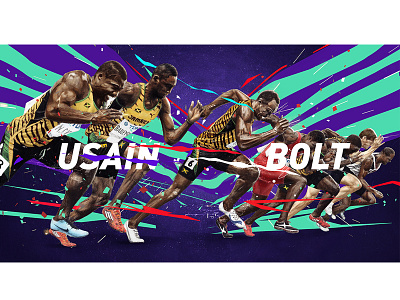 Dribble adidas athlete deporte medal nike olimpic puma running sports sportsman usain bolt