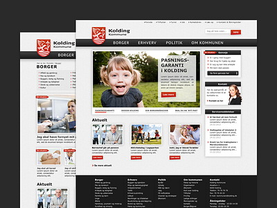 Kolding Kommune city clean danish design identity kolding kommune municipality website