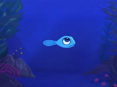 Baby fish artwork drawing fish illustration painting photoshop studyflow underwater