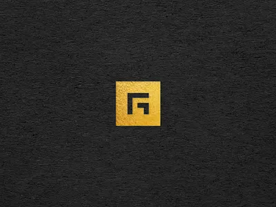 G mark g gold logo mark minimal. brand type