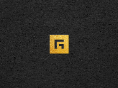 G mark g gold logo mark minimal. brand type