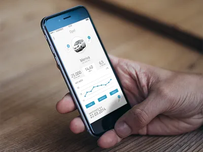 WIP - Car mantenance iphone layout ui