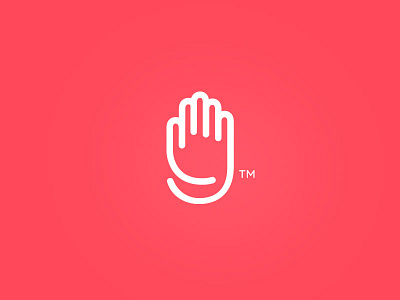 Giventure branding community giving hand localize logo mark mobile app red service trademark