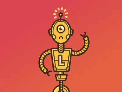 Robo 404 404 claws cyborg illustration robo robot web wheels