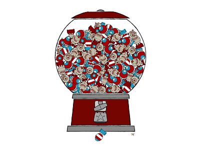 One's Enough apocalypse arsenal atomic bomb bomb bubblegum candy cold war destruction nuclear bomb nuke soviet warfare