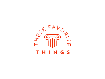 These Favorite things branding logo typography