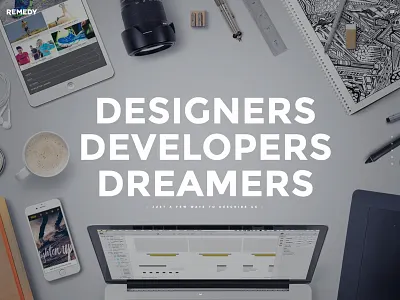 Remedy Site Update designers developers dreamers portfolio remedy website