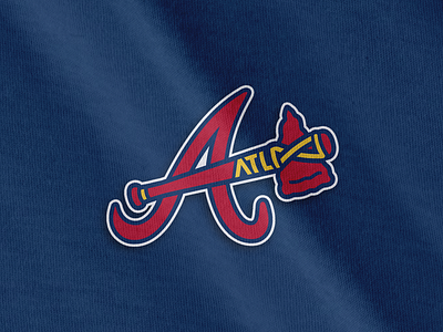 Braves Clean-up Concept atlanta baseball braves mlb tomahawk