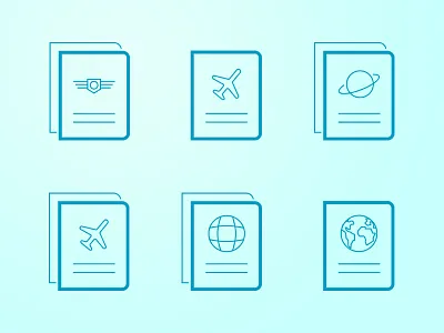 Passport icons document icon iconfinder outline passport stuff svg travel vector