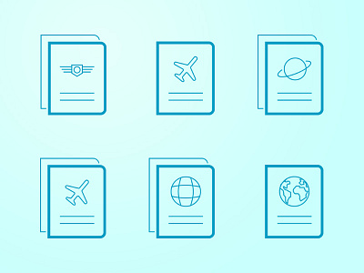 Passport icons document icon iconfinder outline passport stuff svg travel vector